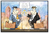 Cartoon: Cum-Ex und Dieselgate (small) by Kostas Koufogiorgos tagged karikatur,koufogiorgos,illustration,cartoon,cum,ex,dieselgate,skandal,geld,wirtschaft,steuern,betrug,autobauer,bank