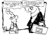 Cartoon: Deutsche Bank (small) by Kostas Koufogiorgos tagged deutsche,bank,michel,manager,geld,systemrelevant,gefahr,kredit,institut,rechnung,karikatur,kostas,koufogiorgos