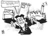Cartoon: Deutschland gehts gut! (small) by Kostas Koufogiorgos tagged deutschland,wirtschaft,wirtschaftsminister,rösler,thyssen,krupp,opel,karikatur,kostas,koufogiorgos