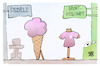 Cartoon: DFB-Auswärtstrikot (small) by Kostas Koufogiorgos tagged karikatur,koufogiorgos,trikot,fußball,eis,pink,ball,em,auswärtstrikot