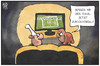 Cartoon: DFB-Testspiel (small) by Kostas Koufogiorgos tagged karikatur,koufogiorgos,illustration,cartoon,wm,pokal,fussball,dfb,argentinien,deutschland,sport