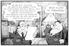 Cartoon: Die AfD spricht deutsch (small) by Kostas Koufogiorgos tagged karikatur,koufogiorgos,illustration,cartoon,glosse,deutsch,sprache,fremdwörter,gräzismen,afd,leitkultur,partei,politik