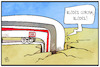 Cartoon: Die Bahn fährt Verluste ein (small) by Kostas Koufogiorgos tagged karikatur,koufogiorgos,illustration,cartoon,bahn,verlust,corona,crash,einbruch,wirtschaft,zug