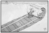Cartoon: Die Bahn investiert (small) by Kostas Koufogiorgos tagged karikatur,koufogiorgos,illustration,cartoon,bahn,schienen,investition,infrastruktur,verkehr,zug,eisenbahn,wirtschaft