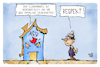 Cartoon: Die Lügen der AfD (small) by Kostas Koufogiorgos tagged karikatur,koufogiorgos,afd,klimawandel,nebensache,pinocchio,lüge,demokraten,partei,haus