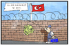 Cartoon: Die Türkei hilft (small) by Kostas Koufogiorgos tagged karikatur,koufogiorgos,cartoon,flüchtlingskrise,türkei,grenze,grenzzaun,geld,flucht,loch,eu,europa,aussengrenze,politik,durchschlupf