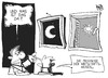 Cartoon: Die weise Prognose (small) by Kostas Koufogiorgos tagged prognose,wirtschaft,wirtschaftsweise,tag,nacht,karikatur,koufogiorgos