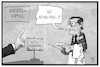 Cartoon: Diesel-Gipfel (small) by Kostas Koufogiorgos tagged karikatur,koufogiorgos,illustration,cartoon,diesel,gipfel,dobrindt,automobil,industrie,wirtschaft,diener,bedienung,verkehrsminister