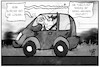 Cartoon: Dieselgate und Funklöcher (small) by Kostas Koufogiorgos tagged karikatur,koufogiorgos,illustration,cartoon,dieselgate,funkloch,scheuer,umwelt,abgas,auto,diditalisierung,minister,verkehr,automobil