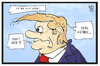 Cartoon: Donald Trump (small) by Kostas Koufogiorgos tagged karikatur koufogiorgos illustration cartoon trump clinton usa wahlkampf kandidat gehirn krank krankheit geisteskrankheit