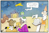 Cartoon: Dreikönigstag (small) by Kostas Koufogiorgos tagged karikatur,koufogiorgos,illustration,cartoon,dreikönigstag,corona,pandemie,feiertag,krippe,koenige,besuch