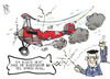 Cartoon: Drohnenprojekt 2013 (small) by Kostas Koufogiorgos tagged bundeswehr,reform,einsparung,drohne,flugzeug,rüstung,militär,karikatur,koufogiorgos