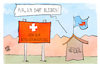 Cartoon: Einwohnerdeckel Schweiz (small) by Kostas Koufogiorgos tagged karikatur,koufogiorgos,schweiz,afd,weidel,migration,einwohnerdeckel,populismus,extremismus