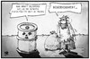 Cartoon: Endlagersuche (small) by Kostas Koufogiorgos tagged karikatur,koufogiorgos,illustration,cartoon,flüchtling,endlager,flüchtlingslager,atommuell,fass,akw,nuklear,kosten,milliarden,hilfe,entsorgung,sicherheit,politik