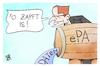 Cartoon: ePA (small) by Kostas Koufogiorgos tagged karikatur,koufogiorgos,epa,gesundheit,daten,leck,patientenakte,digitalisierung