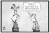 Cartoon: ESC-Vorentscheid (small) by Kostas Koufogiorgos tagged karikatur,koufogiorgos,illustration,cartoon,jamie,lee,krawitz,esc,stockholm,grand,prix,eurovison,song,contest,kopfputz,kopfschmuck,hut,musik,wettbewerb,vorentscheid