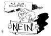 Cartoon: EU-Gipfel (small) by Kostas Koufogiorgos tagged eu,europa,gipfel,merkel,nein,eurobonds,schulden,krise,karikatur,kostas,koufogiorgos