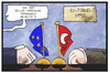 Cartoon: EU-Türkei-Gipfel (small) by Kostas Koufogiorgos tagged karikatur,koufogiorgos,illustration,cartoon,eu,europa,tuerkei,gipfel,erpressung,verhandlung,treffen,flüchtlingskrise,deal