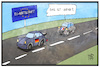 Cartoon: EU-Wirtschaft (small) by Kostas Koufogiorgos tagged karikatur,koufogiorgos,illustration,cartoon,eu,europa,frankreich,deutschland,auto,porsche,ente,citroen,911,überholen,wirtschaft,exportüberschuss,wettbewerb