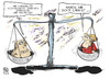 Cartoon: Europäisches Gleichgewicht (small) by Kostas Koufogiorgos tagged europa,balance,piigsz,merkel,wachstum,sparpolitik,eu,krise,schulden,zypern,griechenland,spanien,italien,irland,karikatur,kostas,koufogiorgos