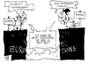 Cartoon: Eurozone (small) by Kostas Koufogiorgos tagged europa,euro,zone,schulden,krise,norden,süden,karikatur,kostas,koufogiorgos