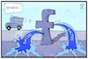 Cartoon: Facebook-Datenleck (small) by Kostas Koufogiorgos tagged karikatur,koufogiorgos,illustration,cartoon,facebook,daten,datenskandal,reparatur,zuckerberg,internet,soziale,medien