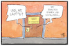 Cartoon: FDP und Grüne (small) by Kostas Koufogiorgos tagged karikatur,koufogiorgos,illustration,cartoon,fdp,gruene,partei,sondierung,gespräch,sitzung,tuer,katalonien,spanien,konflikt,gefühl