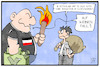 Cartoon: Flüchtlingspolitik (small) by Kostas Koufogiorgos tagged karikatur,koufogiorgos,illustration,cartoon,flüchtling,moria,lesbos,neonazi,rechtsextremismus,flüchtlingsheim,feuer,brand,europa,asylpolitik