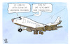 Cartoon: Flughafen-Chaos (small) by Kostas Koufogiorgos tagged karikatur,koufogiorgos,flughafen,passagier,landebahn,chaos,flugzeug,arbeitskräftemangel