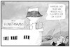 Cartoon: Flughafen Guantanamo (small) by Kostas Koufogiorgos tagged karikatur,koufogiorgos,illustration,cartoon,flughafen,trump,guantanamo,name,einreisestopp,muslime,dekret,usa,politik