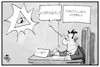 Cartoon: Frage der Konfession (small) by Kostas Koufogiorgos tagged karikatur,koufogiorgos,illustration,cartoon,konfession,diskrimierung,gott,religion,dreifaltigkeit,dreieinigkeit,berwerbung,vorstellungsgespräch,personal,job