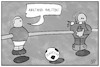 Cartoon: Fußball-Abstandsregeln (small) by Kostas Koufogiorgos tagged karikatur,koufogiorgos,illustration,cartoon,fussball,abstand,hygiene,bundesliga,corona,pandemie