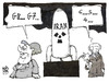 Cartoon: G8-Countdown (small) by Kostas Koufogiorgos tagged karikatur,koufogiorgos,cartoon,illustration,merkel,putin,russland,g8,g7,iran,atomwaffen,atombombe,sanktionen,politik,konflikt,krise