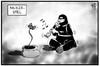 Cartoon: Hacker-Spiel (small) by Kostas Koufogiorgos tagged karikatur,koufogiorgos,illustration,cartoon,sony,microsoft,playstation,xbox,hacker,game,konsole,beschwörer,gamepad,angriff,internet