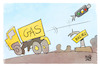 Cartoon: Gaspreisbremse (small) by Kostas Koufogiorgos tagged karikatur,koufogiorgos,gaspreisbremse,gas,ampel,bremse,transporter