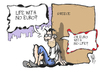Cartoon: Greece has a dillema (small) by Kostas Koufogiorgos tagged greece,euro,elections,drachma,economy
