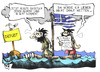 Cartoon: Griechenland (small) by Kostas Koufogiorgos tagged griechenland,schulden,euro,krise,haushaltsloch,defizit,rettung,wirtschaft,europa,karikatur,kostas,koufogiorgos