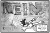 Cartoon: Griechenland am Zug (small) by Kostas Koufogiorgos tagged karikatur,koufogiorgos,illustration,cartoon,griechenland,eu,europa,gläubiger,ball,spielfeld,spiel,hälfte,nein,ablehnung,streit,schuldenstreit,eurozone,politik