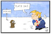 Cartoon: Grönland (small) by Kostas Koufogiorgos tagged karikatur,koufogiorgos,illustration,cartoon,groenland,trump,golf,usa,daenemark