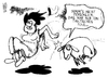 Cartoon: Hammelsprung (small) by Kostas Koufogiorgos tagged hammelsprung,demokratie,bundestag,parlament,hammel,opposition,abstimmung,wahl,karikatur,kostas,koufogiorgos