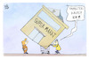 Cartoon: Hamsterkäufe (small) by Kostas Koufogiorgos tagged koufogiorgos,karikatur,hamster,hamsterkäufe,supermarkt,verbraucher,prepper