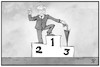 Cartoon: Haseloff gewinnt (small) by Kostas Koufogiorgos tagged karikatur,koufogiorgos,illustration,cartoon,haseloff,sachsen,anhalt,ministerpräsident,sieger,podest,landtagswahl