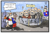 Cartoon: Hooligans (small) by Kostas Koufogiorgos tagged karikatur,koufogiorgos,illustration,cartoon,massentierhaltung,einpferchen,hooligans,gewalt,em,fussball,sport,polizei,einsperren,verhaften