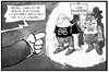 Cartoon: Integration (small) by Kostas Koufogiorgos tagged karikatur,koufogiorgos,illustration,cartoon,einwanderung,integration,skinhead,neonazi,studie,gutachten,ausnahme,asylbewerber,fremdenfeindlichkeit