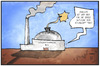 Cartoon: Iran (small) by Kostas Koufogiorgos tagged karikatur,koufogiorgos,illustration,cartoon,iran,atom,programm,akw,atomkraft,nutzung,nuklear,bombe,missbrauch,verhandlung,energie,wirtschaft