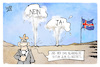 Cartoon: Island (small) by Kostas Koufogiorgos tagged karikatur,koufogiorgos,island,eu,beitritt,geysir,ja,nein