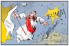 Cartoon: Jerusalem (small) by Kostas Koufogiorgos tagged karikatur,koufogiorgos,illustration,cartoon,jesus,christi,himmelfahrt,jerusalem,christentum,nahost,konflikt,krieg,israel,palästina
