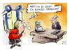 Cartoon: Kann ich es umtauschen? (small) by Kostas Koufogiorgos tagged merkel angela konjunktur paket wirtschaft finanzkrise umtausch steuersenkungen cdu regierung weihnachten kostas koufogiorgos