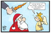 Cartoon: Kindergeld (small) by Kostas Koufogiorgos tagged karikatur koufogiorgos illustration cartoon kindergeld christkind weihnachtsmann erzengel gabriel