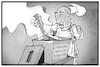 Cartoon: Kommunalwahlen Russland (small) by Kostas Koufogiorgos tagged karikatur,koufogiorgos,illustration,cartoon,russland,wahl,putin,wahlurne,demokratie,kreml,politik